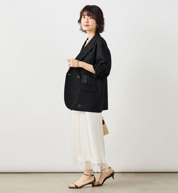 NOLLEY'S sophi「ウォッシャブルリネンライクオーバージャケット」|テーラードジャケット|