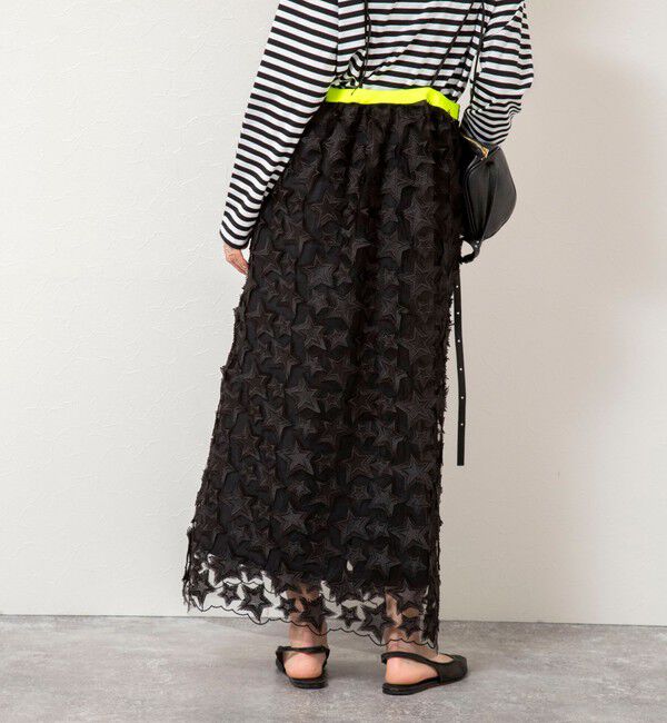 Rie Miller「45th limited editionウォッシャブルスターフリンジキャミワンピース」|ワンピース|