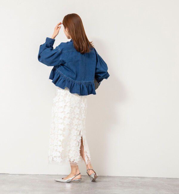 Rie Miller「45th limited editionウォッシャブルスターフリンジタイトスカート」|タイト|