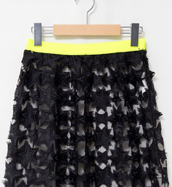 Rie Miller「45th limited editionウォッシャブルスターフリンジタイトスカート」|タイト|