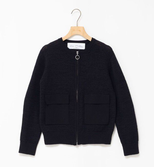 Rie Miller「《手洗い可能》テープヤーンZIP UPカーディガン」|カーディガン|