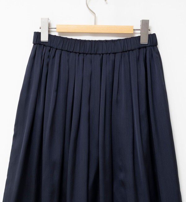 NOLLEY'S「ウォッシャブルサテン楊柳ギャザースカート」|スカート|