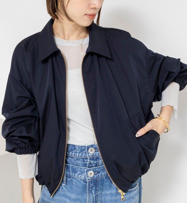 NOLLEY'S sophi「ウォッシャブルツイルライトジップアップブルゾン」|ブルゾン・スタジャン|