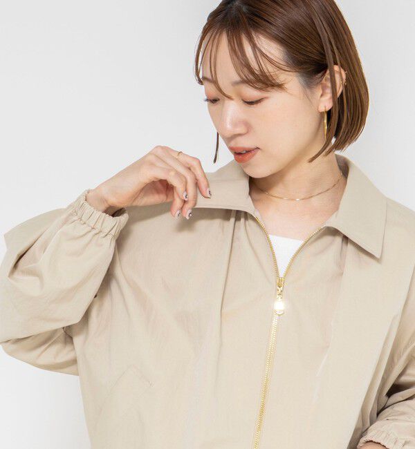 NOLLEY'S sophi「ウォッシャブルツイルライトジップアップブルゾン」|ブルゾン・スタジャン|