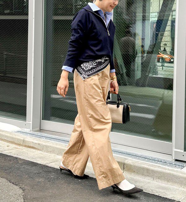 Rie Miller「《手洗い可能》ハーフZIPプルオーバー」|ニット・セーター|