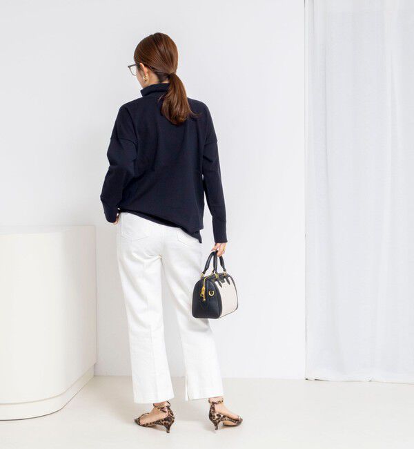 Rie Miller「《手洗い可能》ハーフZIPプルオーバー」|ニット・セーター|