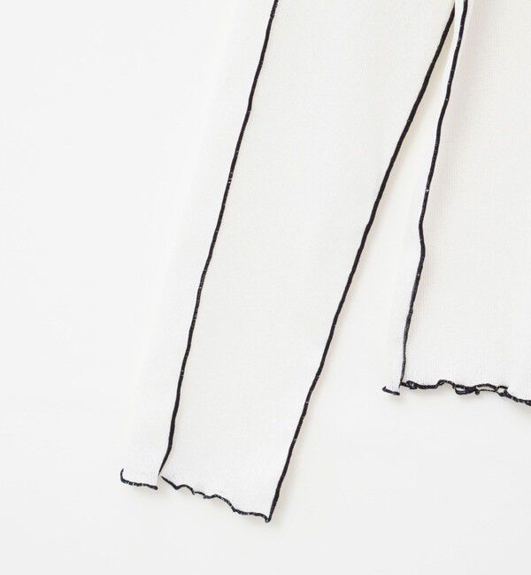 NOLLEY'S「ウォッシャブルドライテレコメロー配色プルオーバー」|Tシャツ・カットソー|