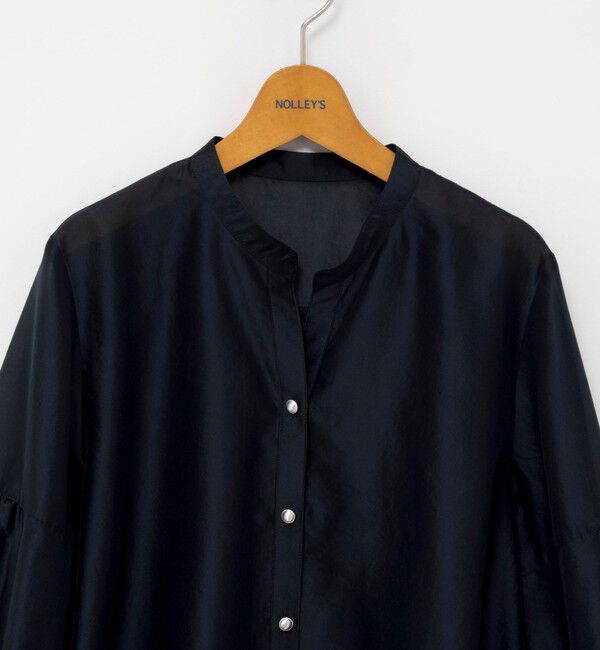 NOLLEY'S「ウォッシャブルシアー裾フリルブラウス」|シャツ・ブラウス|