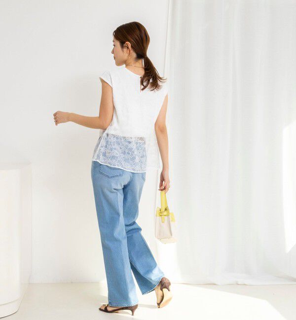 NOLLEY'S「ウォッシャブルレースレイヤードブラウス」|シャツ・ブラウス|