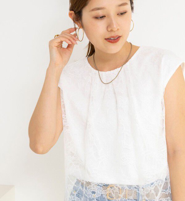 NOLLEY'S「ウォッシャブルレースレイヤードブラウス」|シャツ・ブラウス|