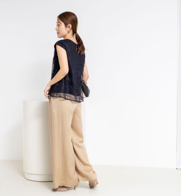 NOLLEY'S「ウォッシャブルレースレイヤードブラウス」|シャツ・ブラウス|