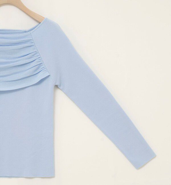 NOLLEY'S sophi「《手洗い可能》イレギュラーネックオフショルプルオーバー」|ニット・セーター|