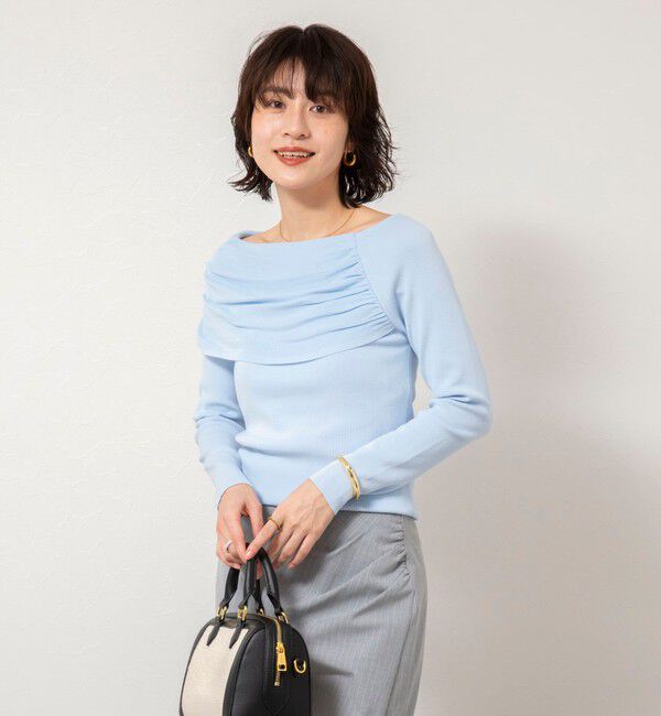 NOLLEY'S sophi「《手洗い可能》イレギュラーネックオフショルプルオーバー」|ニット・セーター|