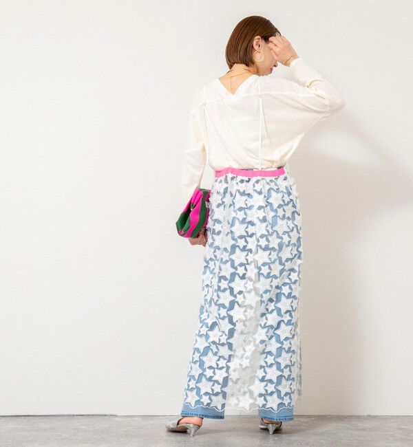 Rie Miller「ウォッシャブル2WAYアメフトライクロンT」|Tシャツ・カットソー|