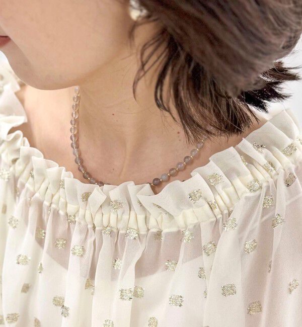 grace grace「【grace grace/グラスグラス】ラウンド天然石ネックレス」|ネックレス|