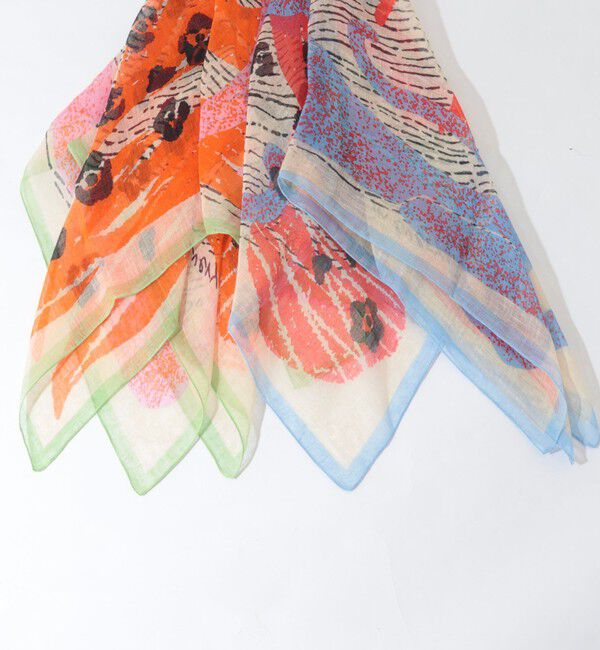 NOLLEY'S「リネンガーゼプリントストール」|ストール|