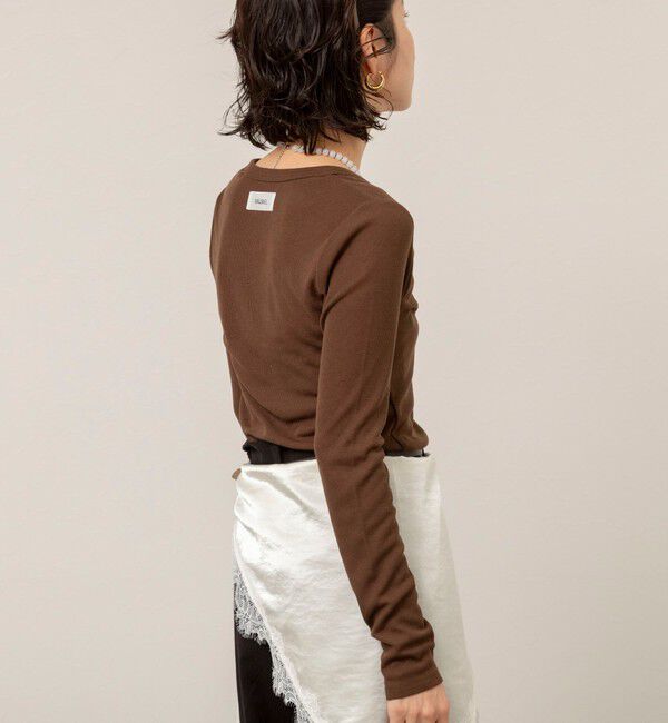 MAQWEL「【MAQWEL/マクウェル】ウォッシャブルリブカーディガン」|カーディガン|