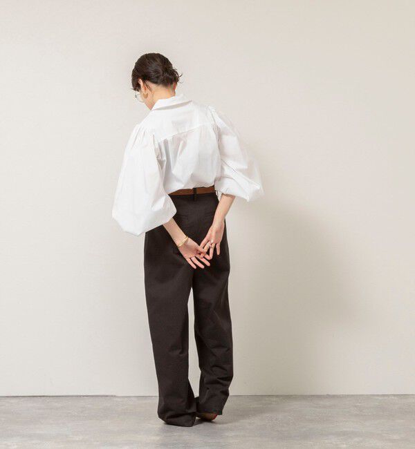 MAQWEL「【MAQWEL/マクウェル】ボリュームスリーブ開襟シャツ」|シャツ・ブラウス|