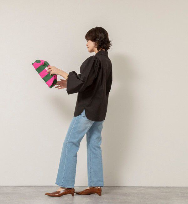 MAQWEL「【MAQWEL/マクウェル】ボリュームスリーブ開襟シャツ」|シャツ・ブラウス|