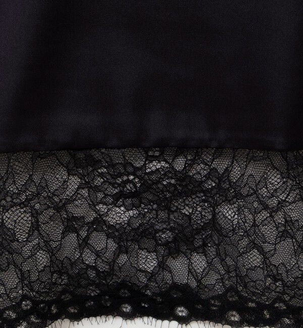 NOLLEY'S「ウォッシャブル裾レースオトナサテンタンク」|タンクトップ|