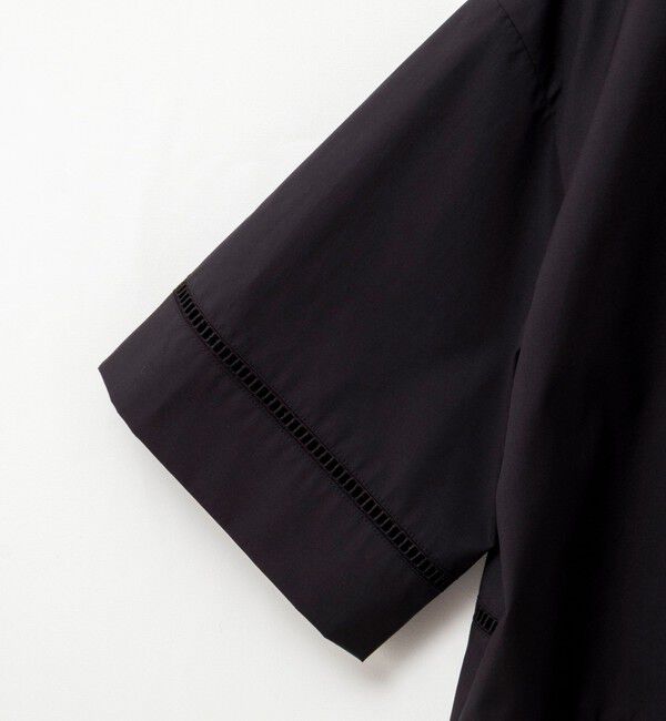 NOLLEY'S「ウォッシャブルはしごレース半袖ショートシャツ」|シャツ・ブラウス|