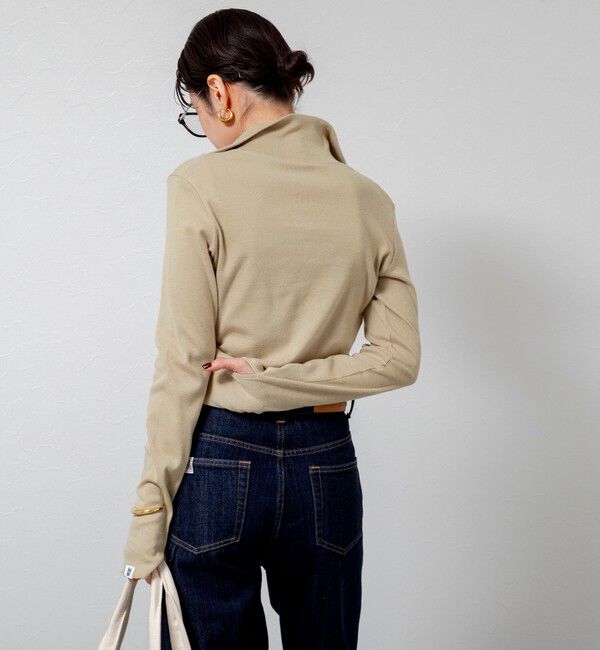MAQWEL「【MAQWEL/マクウェル】COTTON RIBハーフジッププルオーバー」|Tシャツ・カットソー|