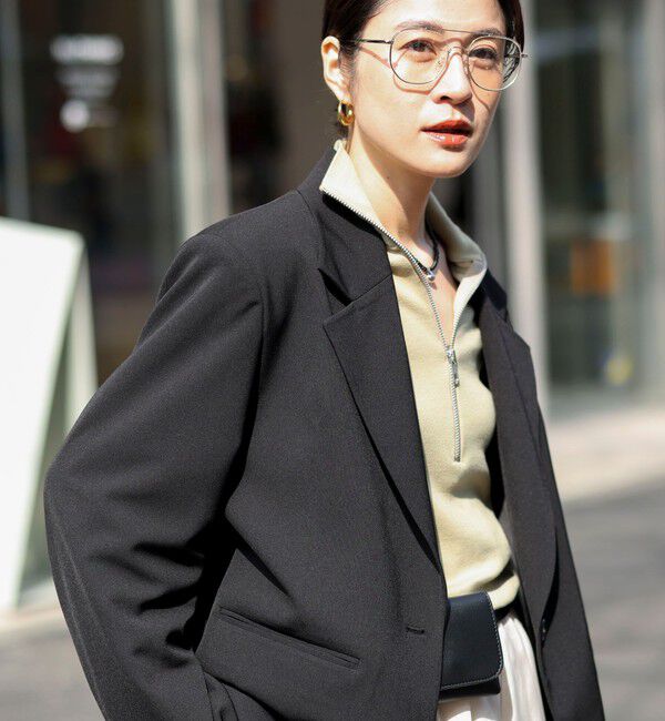 MAQWEL「【MAQWEL/マクウェル】COTTON RIBハーフジッププルオーバー」|Tシャツ・カットソー|