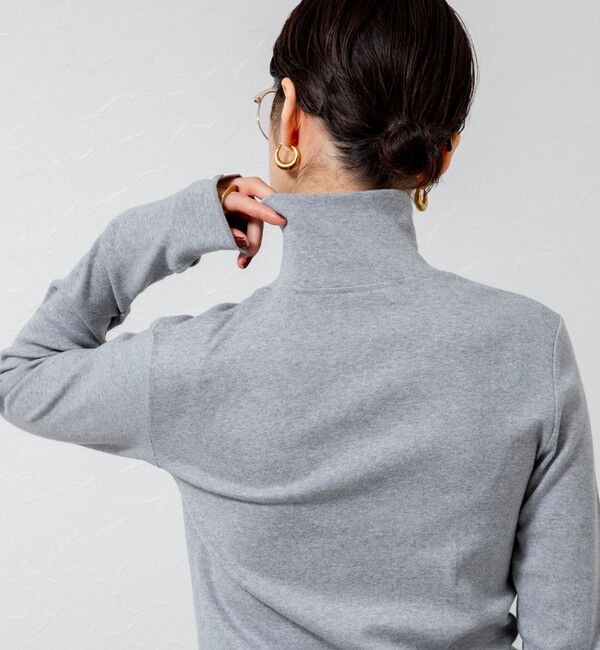 MAQWEL「【MAQWEL/マクウェル】COTTON RIBハーフジッププルオーバー」|Tシャツ・カットソー|