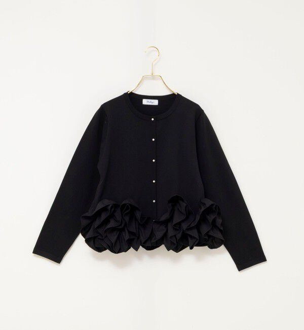 NOLLEY'S「【WEB限定】ウォッシャブルフラワーモチーフカーディガン」|カーディガン|