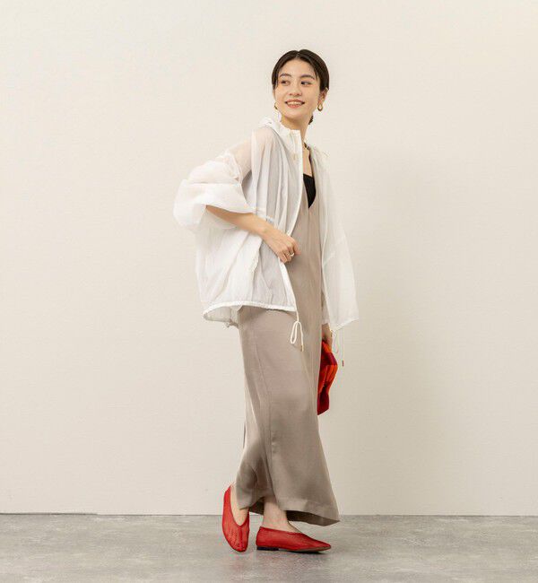 MAQWEL「【MAQWEL/マクウェル】ウォッシャブルサテンワンピース」|ワンピース|