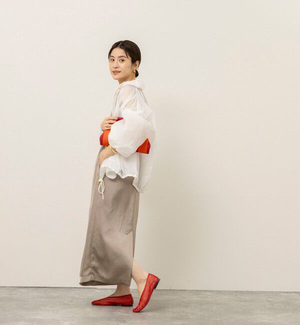 MAQWEL「【MAQWEL/マクウェル】ウォッシャブルサテンワンピース」|ワンピース|