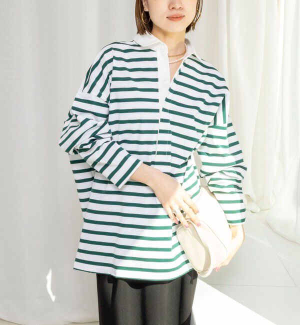 Rie Miller「ウォッシャブルBIGシルエットラガーシャツ」|Tシャツ・カットソー|