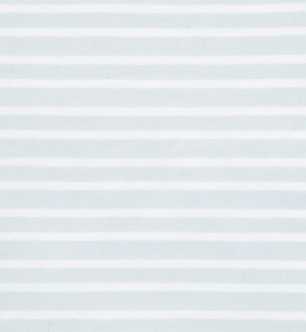 NOLLEY'S「【nolnol/ノルノル】ウォッシャブルシルケットボーダーショートT」|Tシャツ・カットソー|