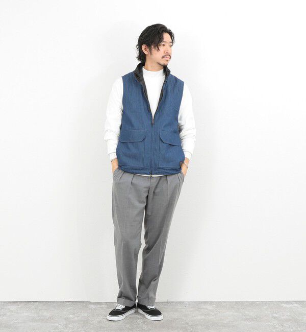 NOLLEY'S goodman「【TAION/タイオン】NON DOWN MILITARY R/S HI NECK VEST 26SS」|ベスト・ジレ|
