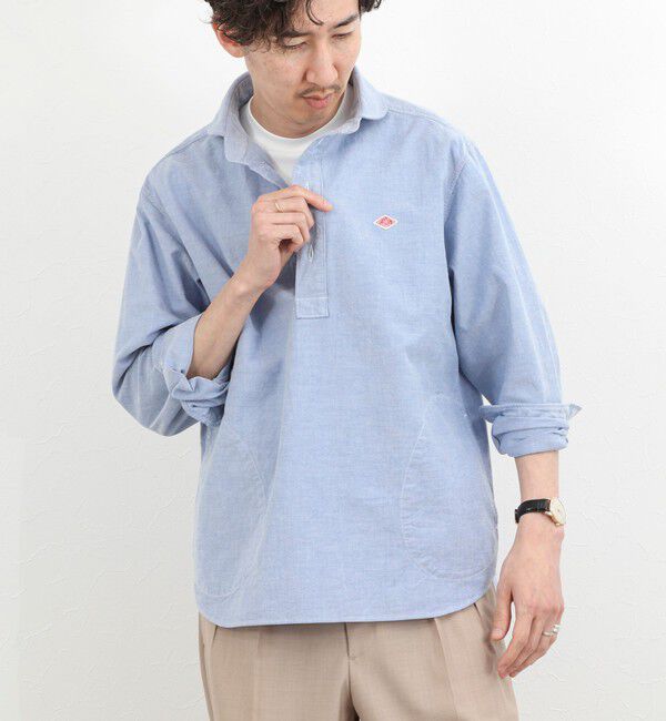 NOLLEY'S goodman「【DANTON/ダントン】DT-B0282SOX ROUND COLLAR P.O SHIRT LS 26SS」|シャツ・ブラウス|