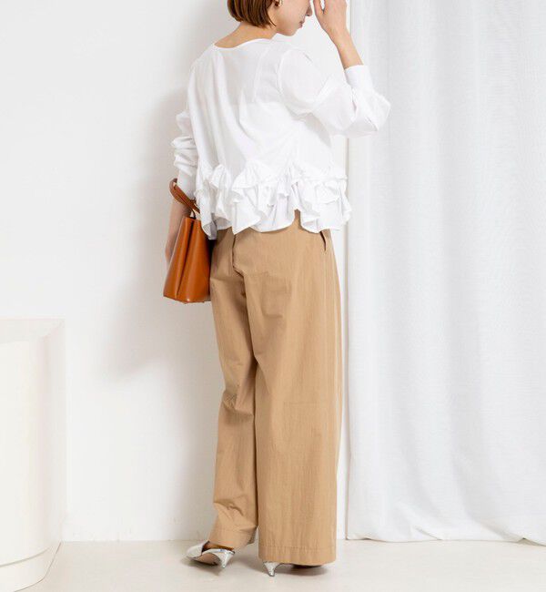 NOLLEY'S「【WEB限定】ウォッシャブルペプラムフリル2WAYブラウス」|シャツ・ブラウス|