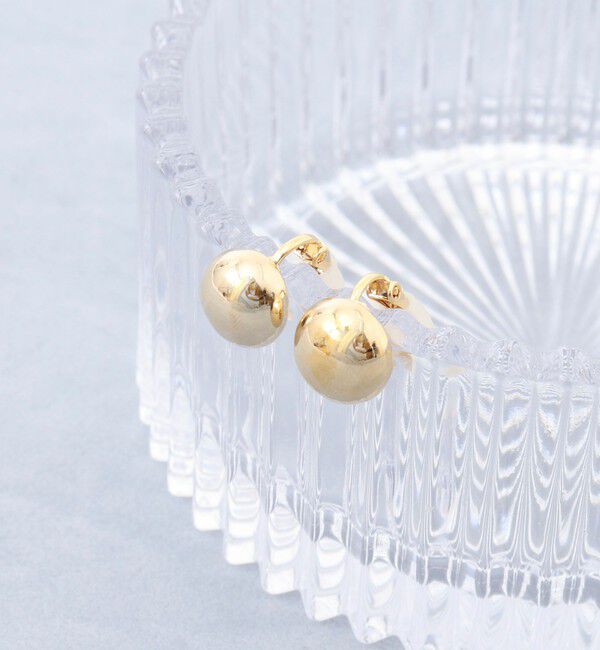 grace grace「【grace grace/グラスグラス】ラウンドドームイヤリング」|イヤリング|ゴールド