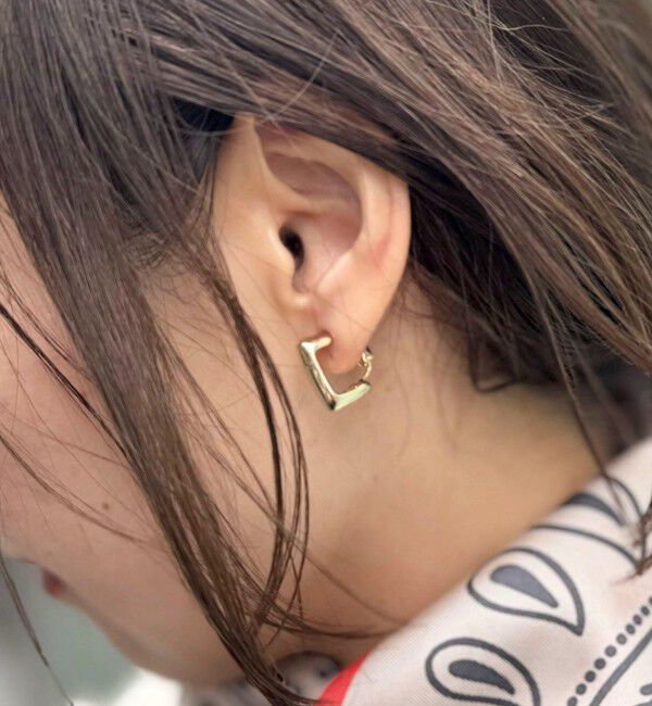 grace grace「【grace grace/グラスグラス】スクエアＧ型イヤリング」|イヤリング|