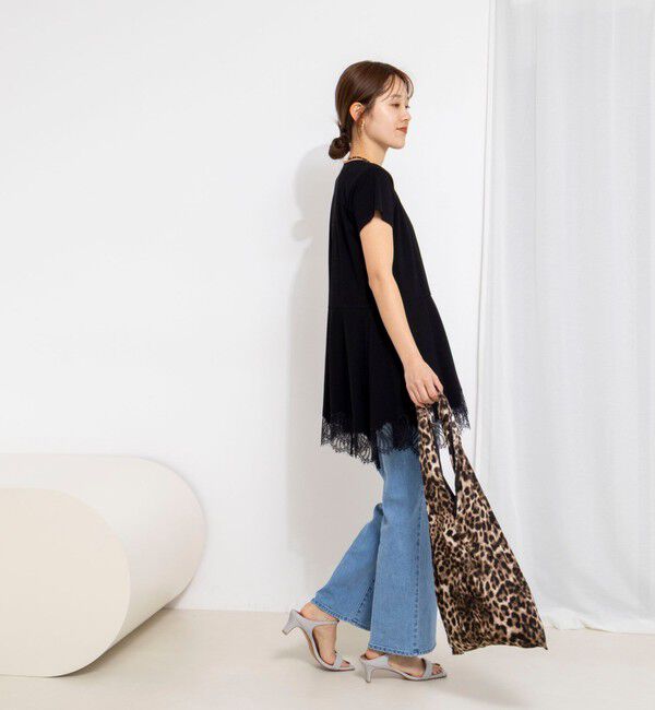 NOLLEY'S「【WEB限定】ウォッシャブルヘムレースカットソー」|Tシャツ・カットソー|