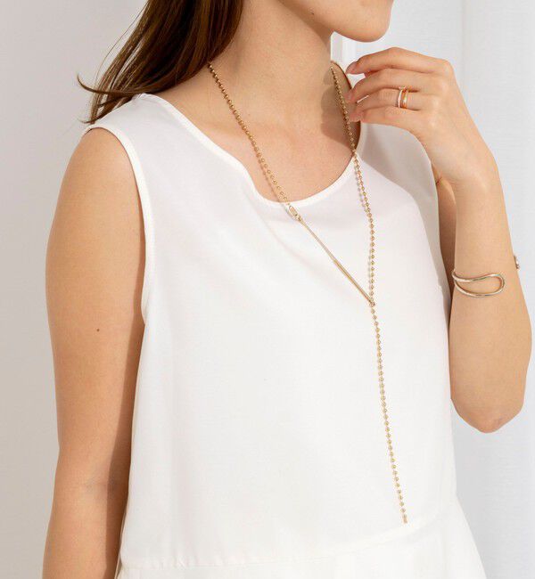 NOLLEY'S「【WEB限定】ウォッシャブルヘムレースサテンタンク」|タンクトップ|