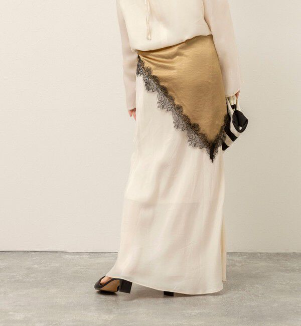 MAQWEL「《セットアップ対応》【MAQWEL/マクウェル】ウォッシャブルサテンスカート」|スカート|