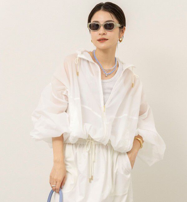 MAQWEL「《セットアップ対応》【MAQWEL/マクウェル】ウォッシャブルシアーブルゾン」|ブルゾン・スタジャン|