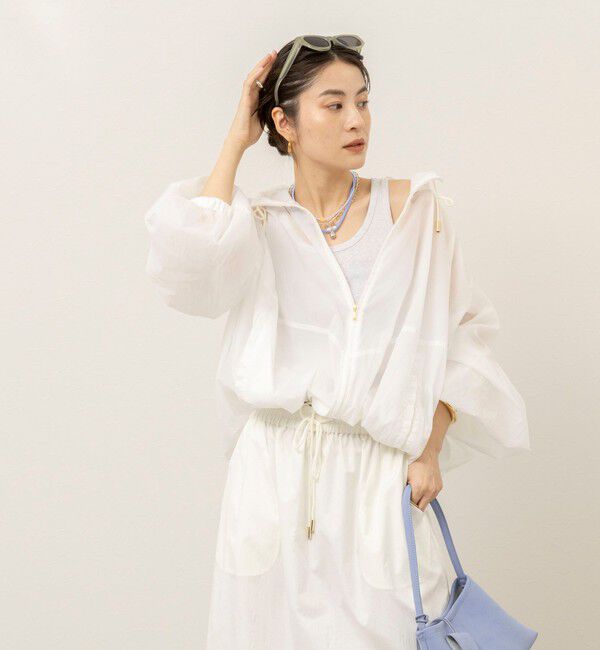 MAQWEL「《セットアップ対応》【MAQWEL/マクウェル】ウォッシャブルシアーブルゾン」|ブルゾン・スタジャン|