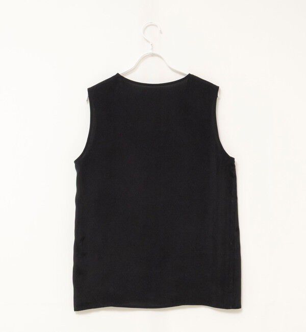 MAQWEL「《セットアップ対応》【MAQWEL/マクウェル】ウォッシャブルサテンノースリーブ」|シャツ・ブラウス|