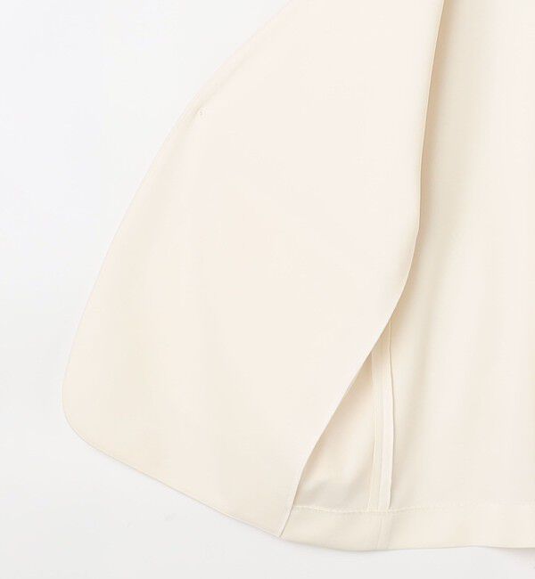 Rie Miller「ウォッシャブルノーカラージャケットジョーゼットダンボール」|ノーカラージャケット|