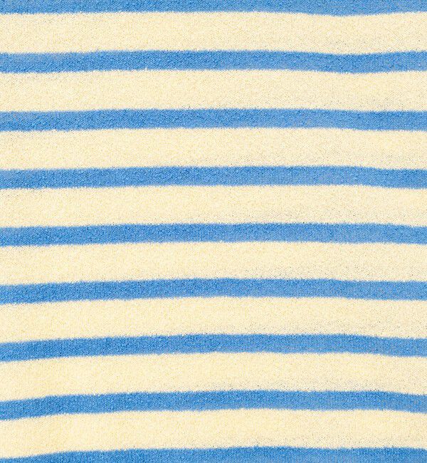 Rie Miller「ウォッシャブルブークレーボーダーバックUネックプルオーバー」|ニット・セーター|