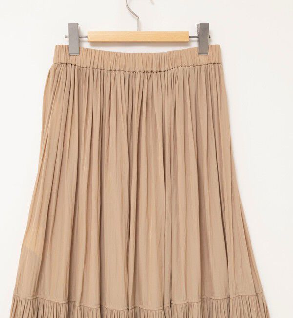 NOLLEY'S「ウォッシャブルカッセンギャザーマキシスカート」|フレア|