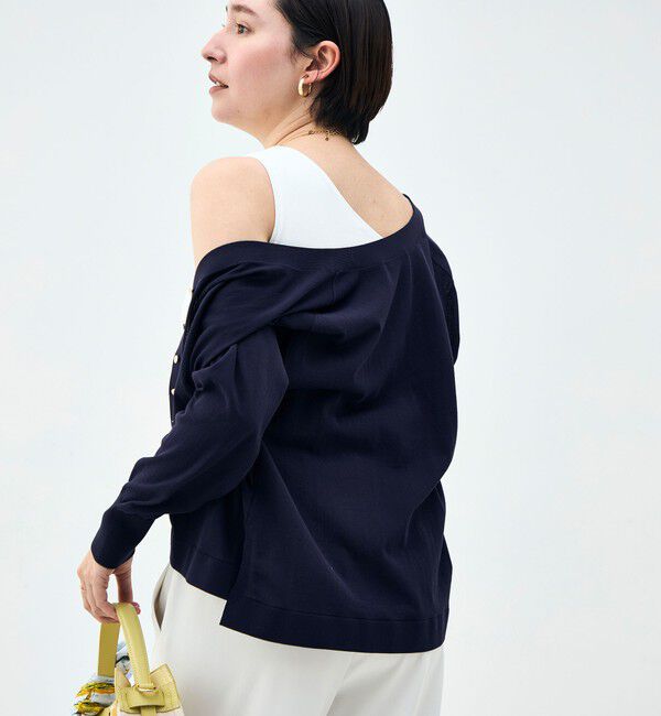 NOLLEY'S「《手洗い可能》アシメントリーカップ付きタンクトップ」|タンクトップ|