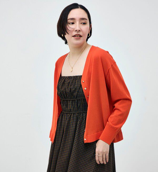 NOLLEY'S「【一部WEB限定カラー】《手洗い可能》エアリータッチゆったりVネックカーディガン」|カーディガン|