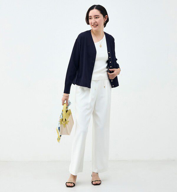 NOLLEY'S「《セットアップ対応》ウォッシャブルイージーツイルセミワイドパンツ」|その他|